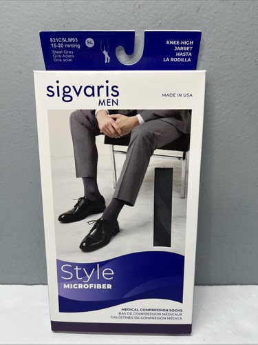 Sigvaris men steel grey - men,